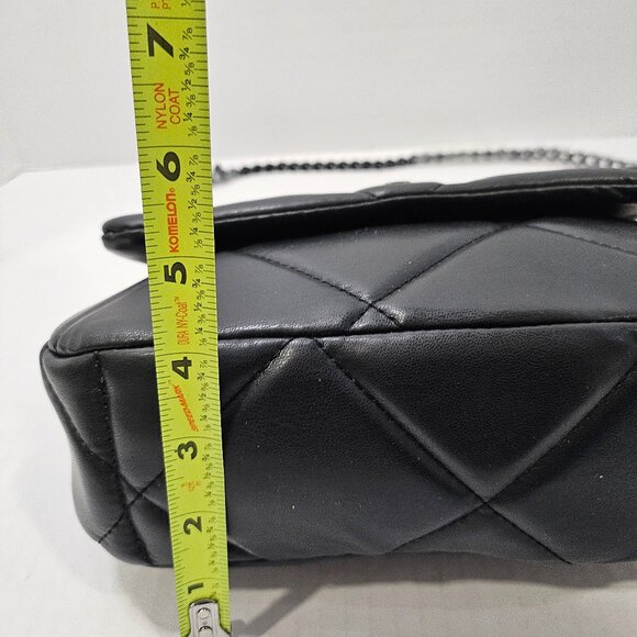 Gilda Paris Black Soft Quilted Studded Messenger Bag/Crossbody NWT - Picture 12 of 13